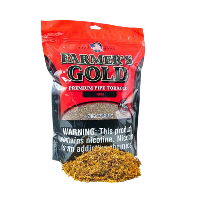 Farmers Gold Pipe Tobacco 6oz - Red